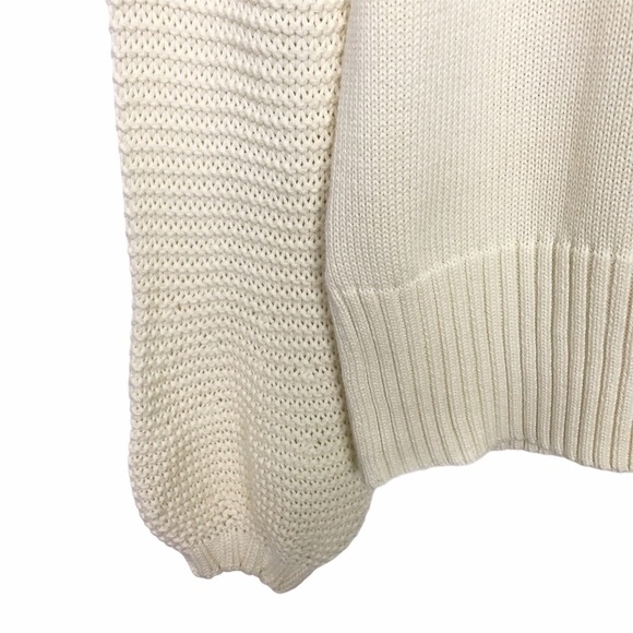 MIH Jeans Ivory Lova Textured Sweater Anthropologie - Picture 9 of 12